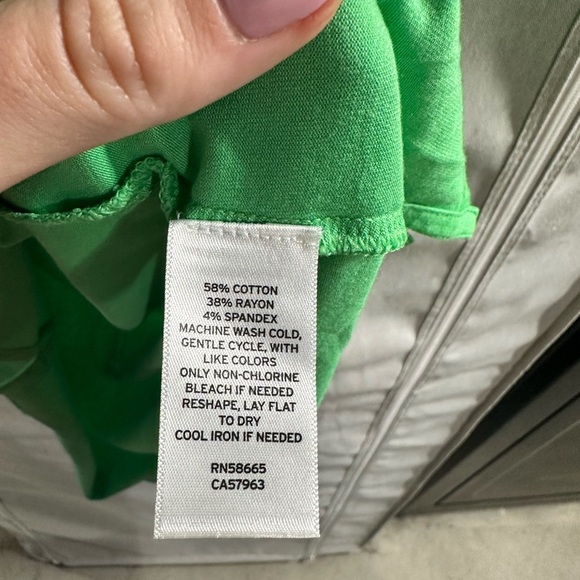 Caslon Relaxed Fit V Neck Short Sleeve Shirt Size XS Cotton - Picture 5 of 6